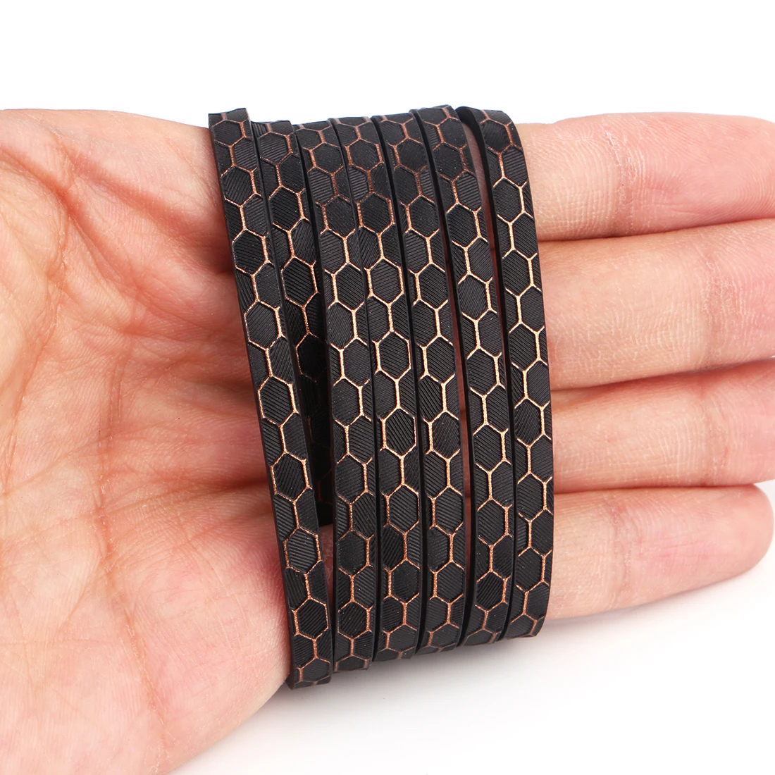 XCHARMS 5MM Flat PU Leather Cord Football Pattern Rope Jewelry Findings Accessories Fashion Making Bracelet Material | Украшения и