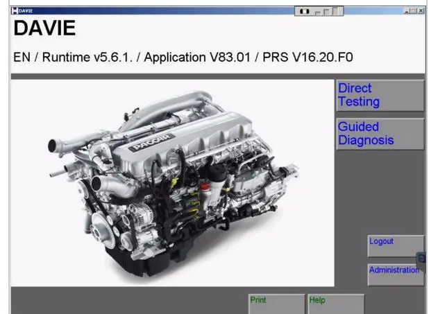 Davie XDc II Runtime 5.6.1 (поддерживается Windows 7) для Paccar + Лицензия неограниченной установки