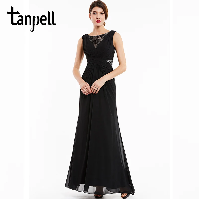 Женское шифоновое вечернее платье до пола без рукавов|evening dress black|evening dresslong evening |