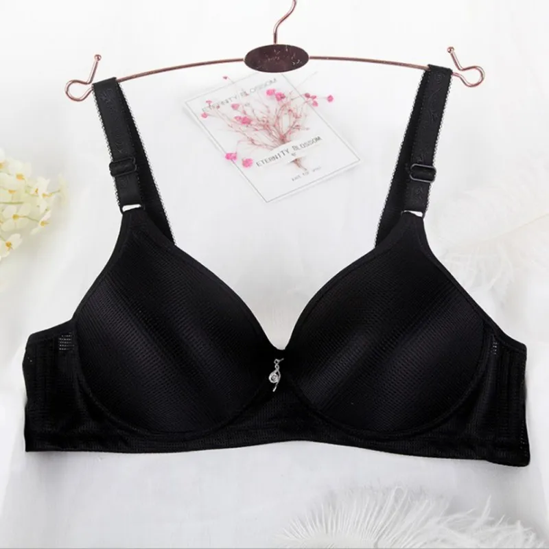 Fitness Breathable Mesh No Rims Cotton Thin Section Cotto Underwear Sports Bra Top Sport Yoga Steel Ring Large Size | Спорт и