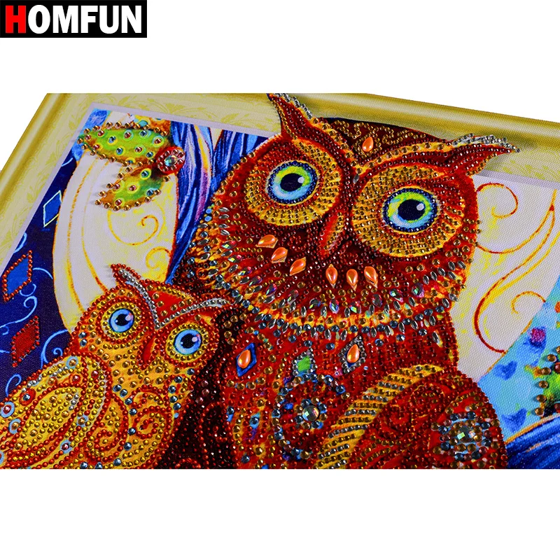 HOMFUN 5D алмазная живопись особой формы женский полный комплект распродажа картины