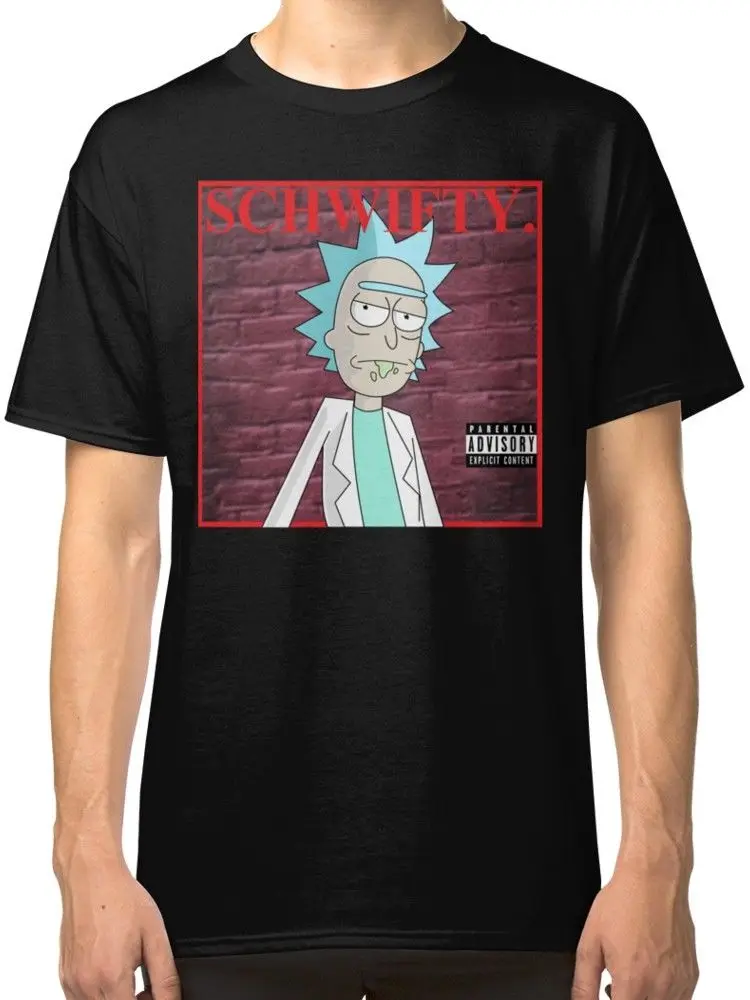 Кендрик Ламар Schwifty Для мужчин черные футболки ClothingPrinted Модный Круглый | Мужская
