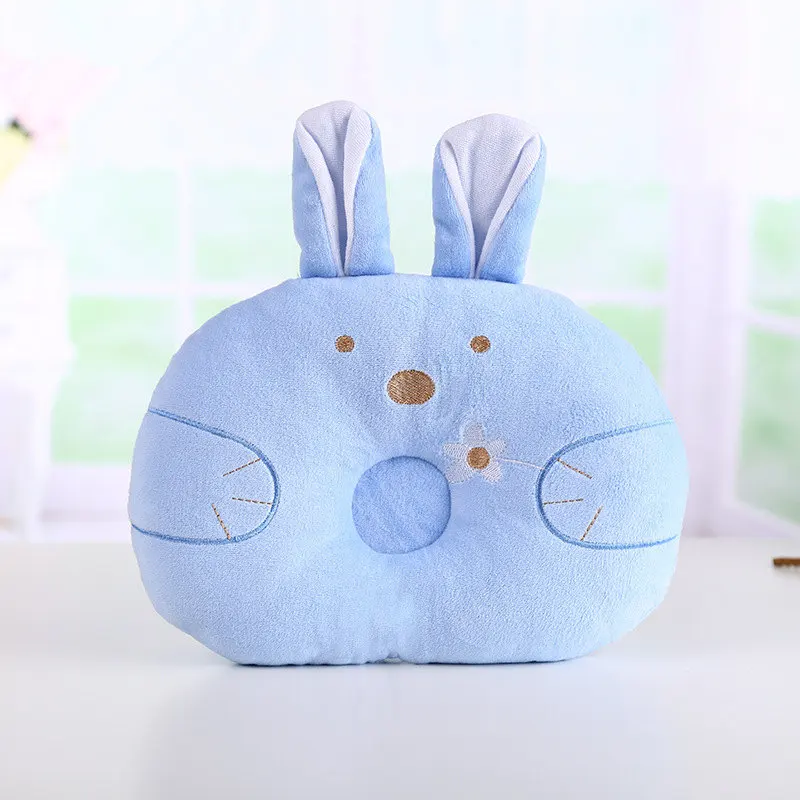 Подушка для формирования головки новорожденных, дышащая, противоплоскостная, поддержка шеи младенца, кормление, картонный кролик, 3 цвета.