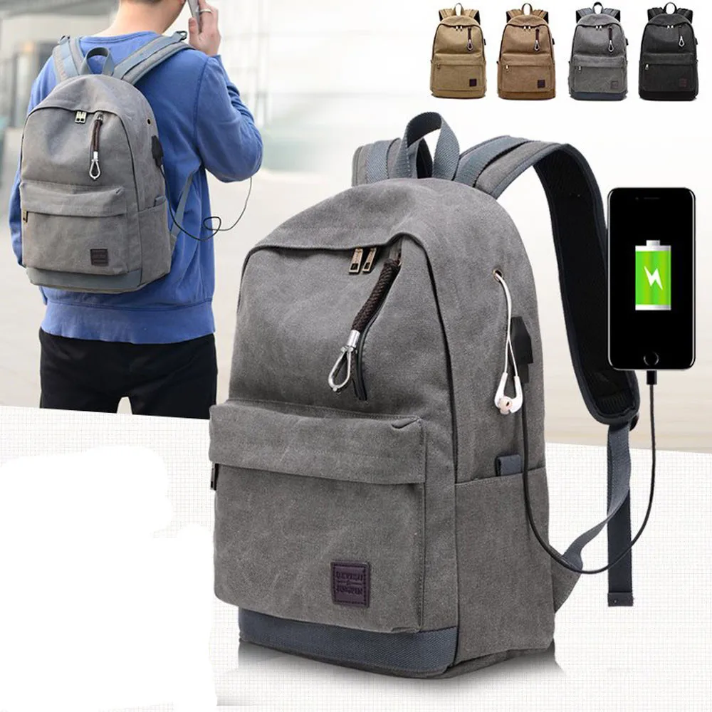 Aelicy Многофункциональный USB зарядный мужской женский рюкзак для ноутбука