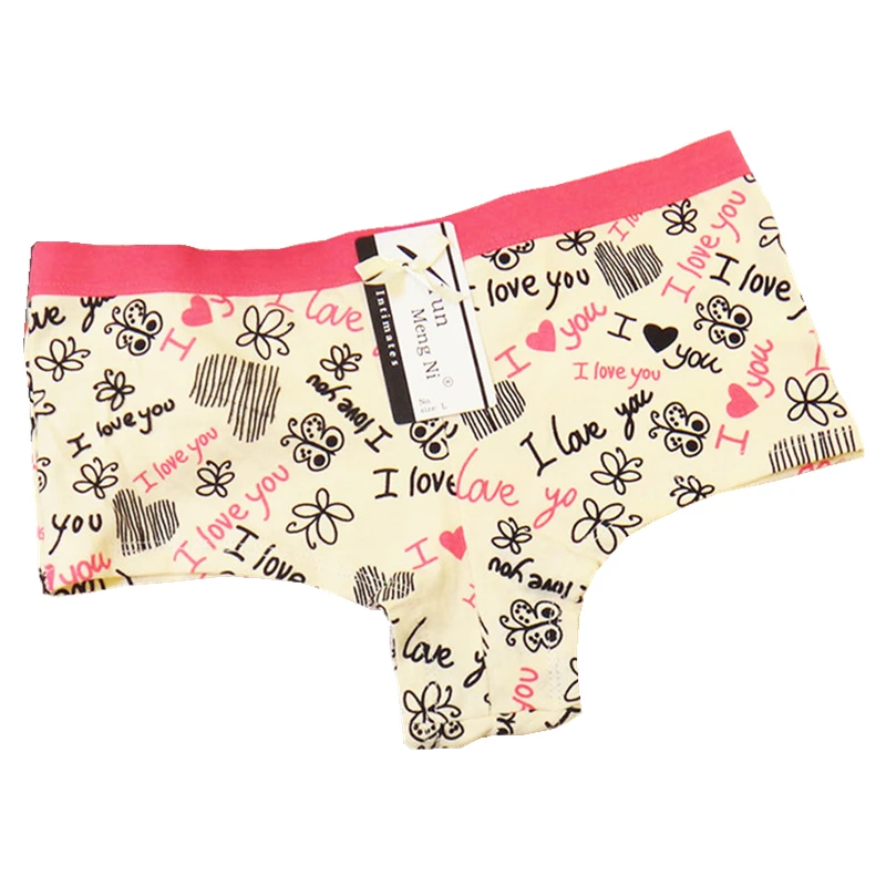 Женское нижнее белье новые модные сексуальные хлопковые шорты с принтом женское