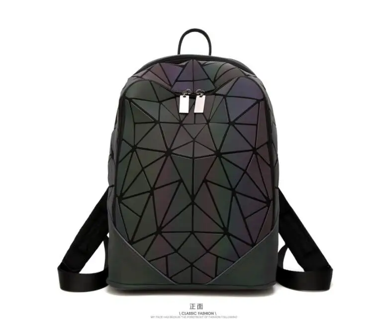 Матовый светящийся в темноте треугольный рюкзак 2019 новый для колледжа алмаз