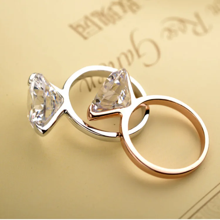 LCEOL обручальные кольца классической 2 контактный сверкающие Косынка большой 4