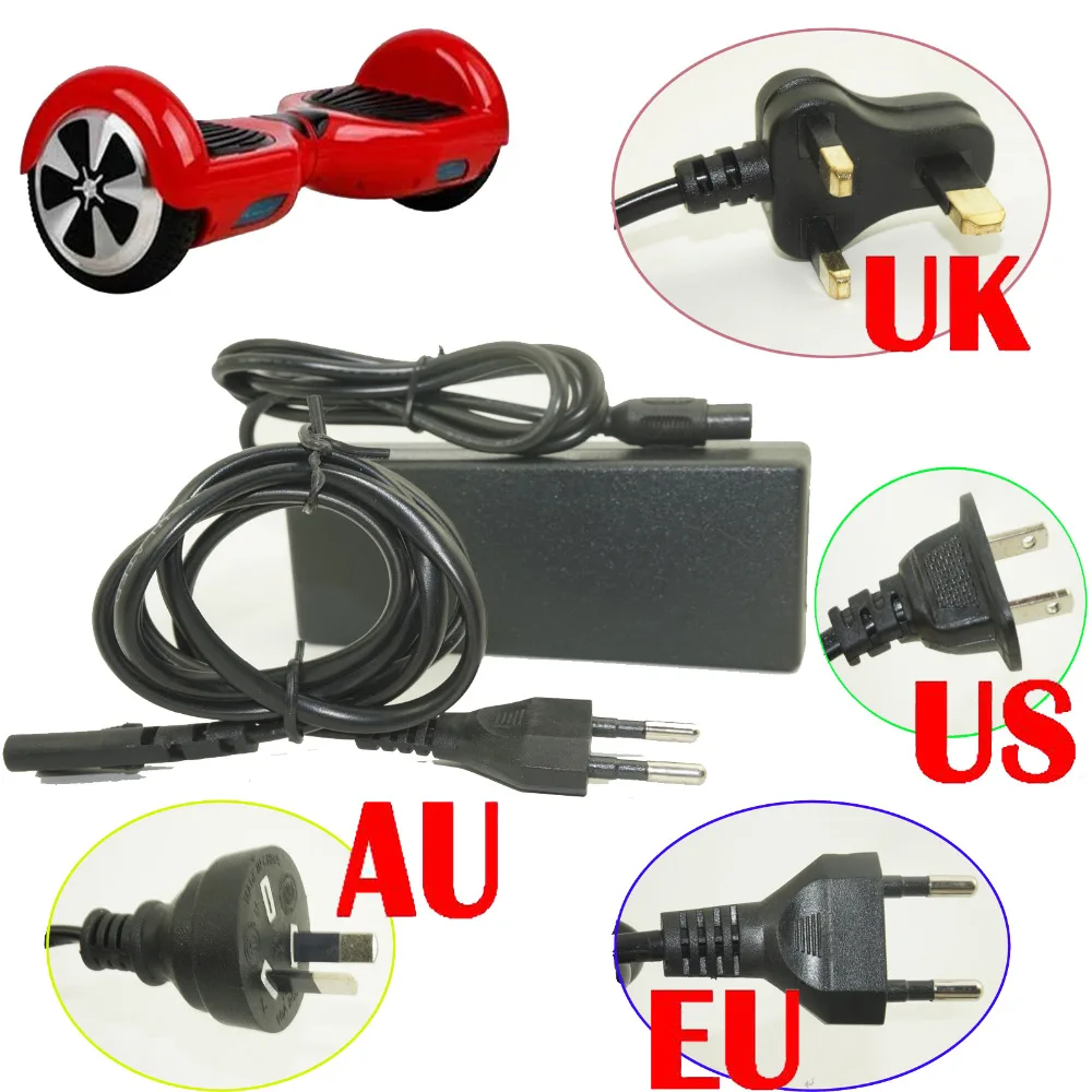 Фото 42V Power Adapter Charger For 2 Wheel Self Balance Electric Scooter Hoverboard - 110V / 220V Инструменты 42V Power Adapter Charger For 2 Wheel Self Balance Electric Scooter Hoverboard - 110V / 220V Инструменты