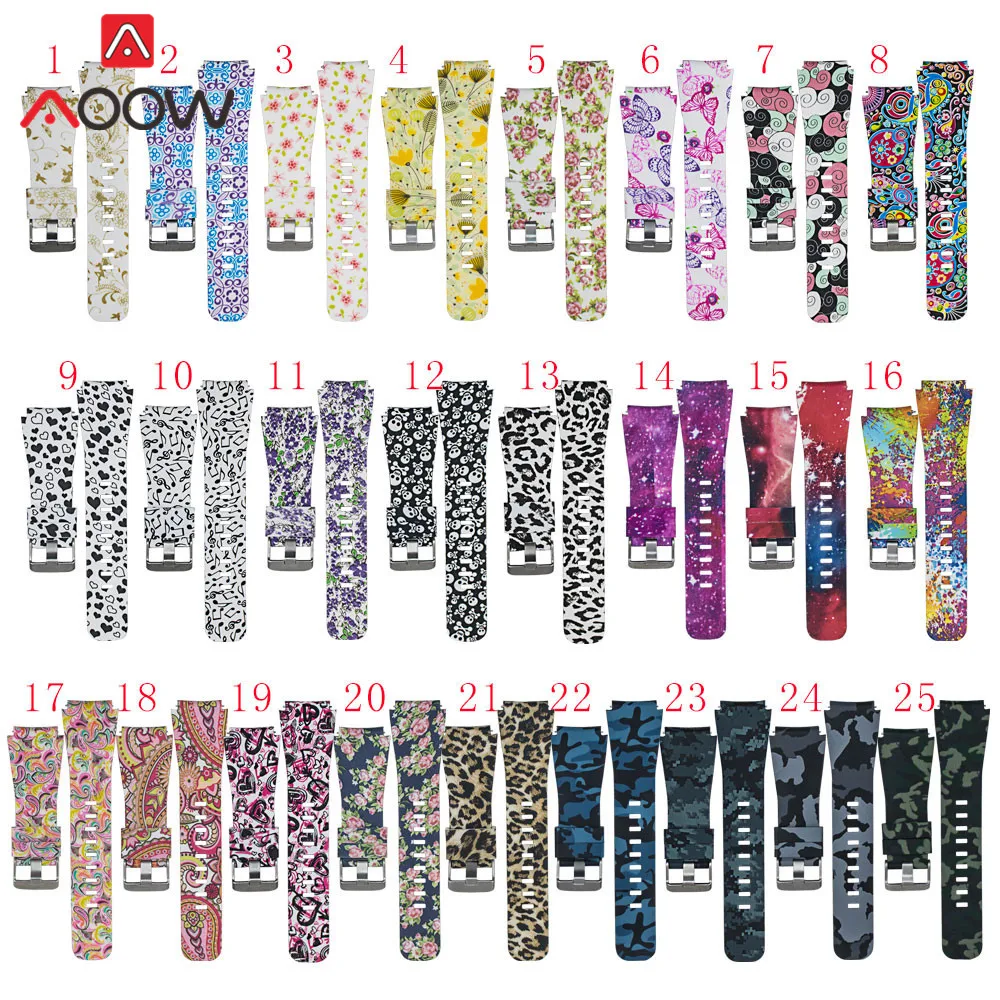 

22mm Silicone Watchband for Gear S3 Classic/ Frontier Replacement Bracelet Band Strap Accessories for Galaxy 46mm Huami Amazfit