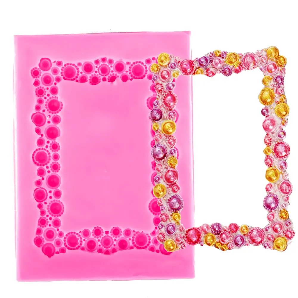 

Алмазная кружевная рамка в форме 3D обратного литья сахара Пищевая силиконовая форма для формы из полимерной глины инструменты для украшени...