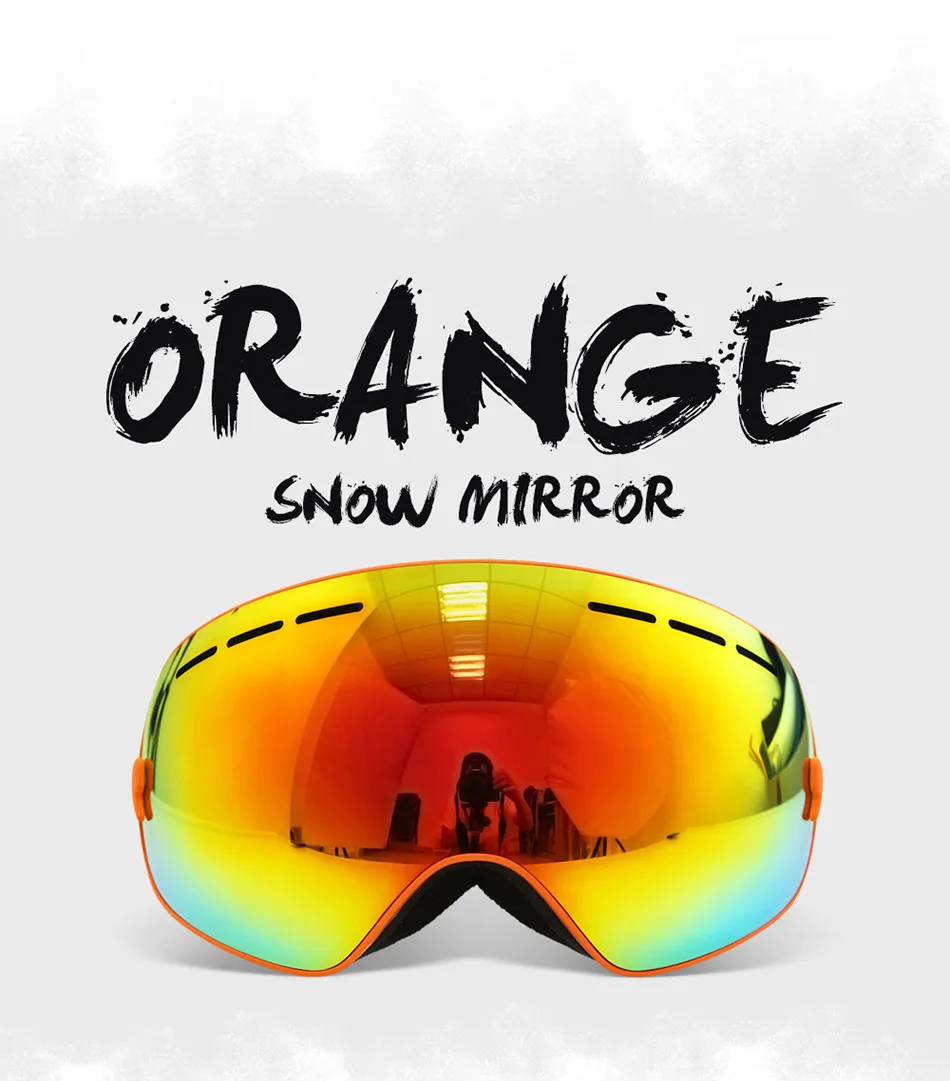 COPOZZ лыжные очки с коробкой чехол Лыжная маска UV400 Анти-туман снежные очки большие сферические лыжные Сноубординг для женщин мужчин