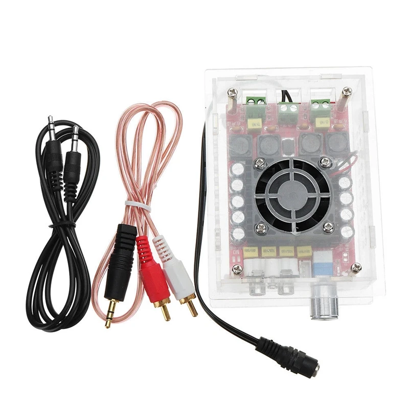 DIY DC 12V до 34V TDA7498 высокой мощности Цифровой усилитель доска 2X100W автомобильный