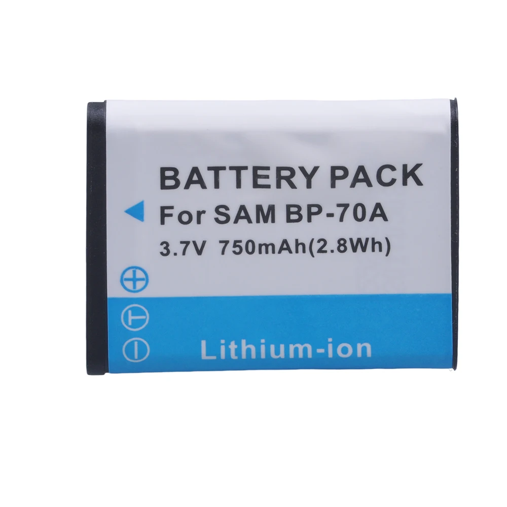 2 шт. BP-70A BP70A батарея + Цифровое зарядное устройство для Samsung ST95 ST100 ST6500 SL50 SL600 TL205 WB30F