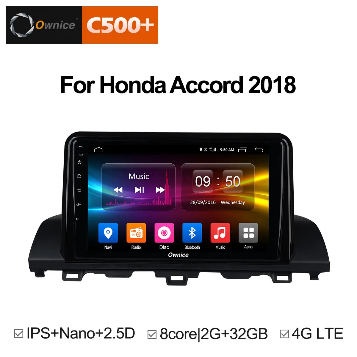 Ownice C500 + G10 Octa Core 2G RAM Android 8 1 Автомобильный DVD Радио мультимедийный плеер gps
