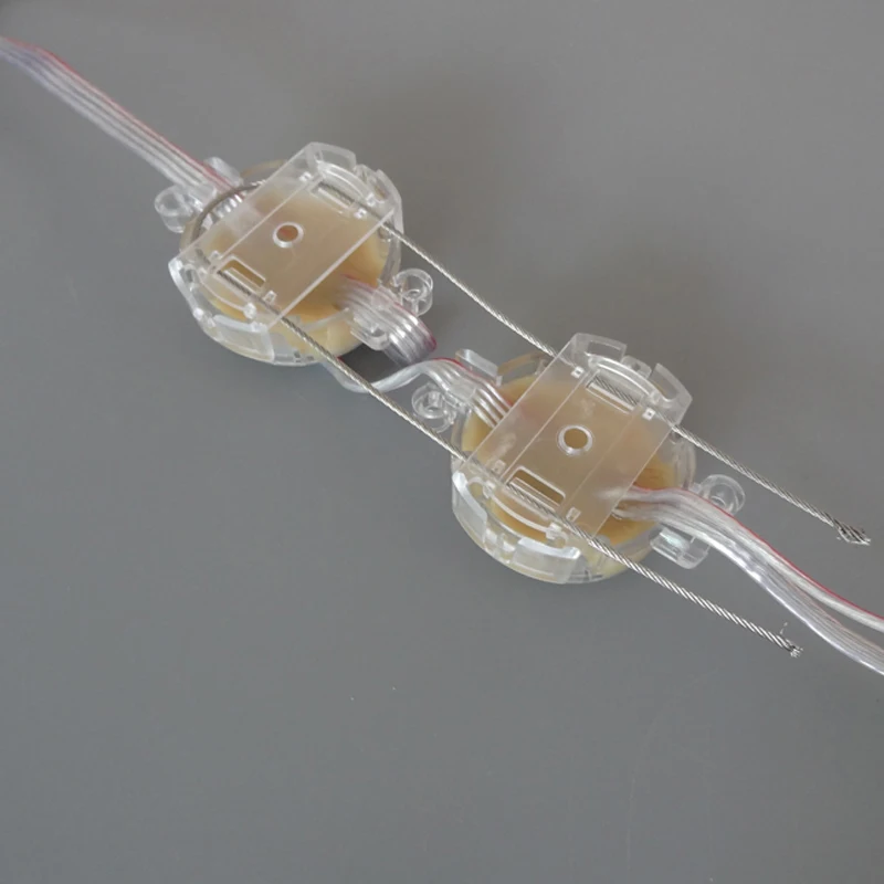 DMX512 SM16703 WS2811 светодиодный Pixel Модуль рекламное лампы 50 мм DC24V вход 6 s 5050 RGB SMD 1 44 Вт