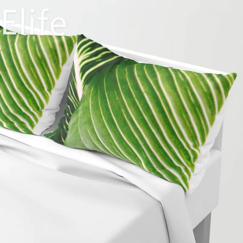 Elife Nordic искусственные зеленые листья полиэстер декоративная подушка наволочки в подушка чехол для подушки для дивана автомобиля 30x50 см