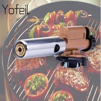 outdoor multi function picnic barbecue gas torch butane auto ignition bbq travel tools camping welding flame gun