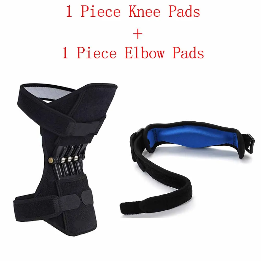 1pc knee pads Наколенники для поддержки суставов, 1 шт., поддержка локтя, дышащие, не скользят, мощный, отскок, весна, сила, спортивный наколенник - Цвет: 1pc knee pads