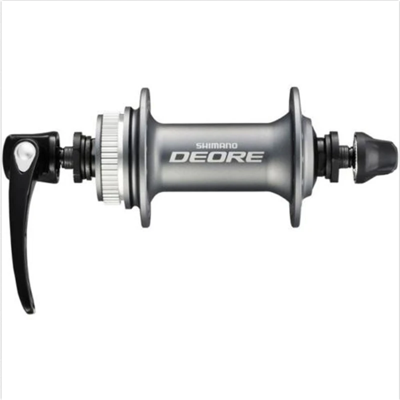 Оригинальная передняя ступица Shimano HB-M615 Deore для центрального замка диска 32 отверстия, серебристая/черная велосипедная часть