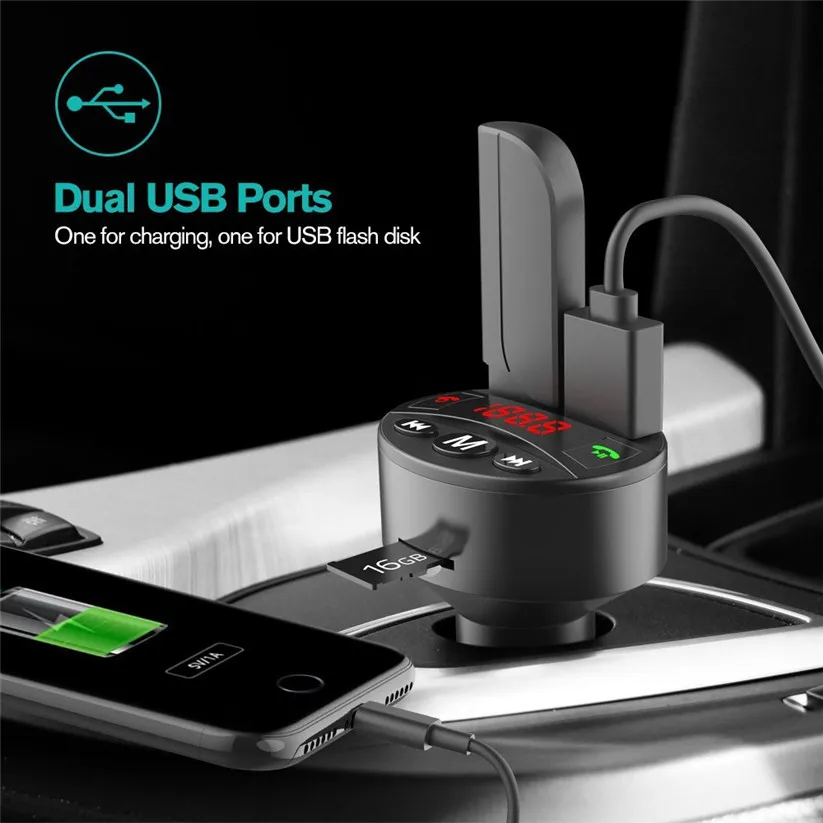 Автомобильный Стайлинг CARPRIE миниатюрный портативный беспроводной FM передатчик с