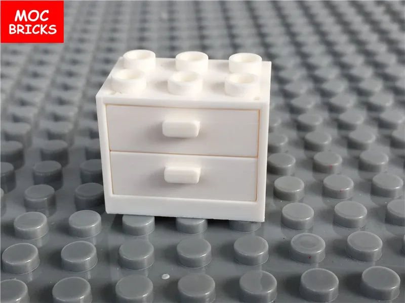 20 компл./лот кубики MOC контейнер шкаф 2x3x2 и ящик подходит с 4532 & 4536 образовательные