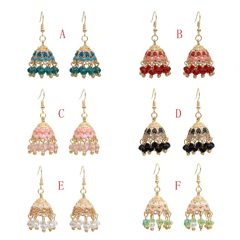 Jhumka индийские ювелирные изделия кисточки из бисера бахрома серьги для невесты