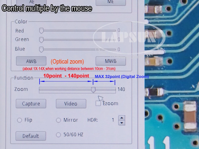 Автофокус Оптика Объектив с 1080P 60FPS HDMI видео промышленность Автофокус микроскоп камера система для PCB SMD SMT ремонт обзор