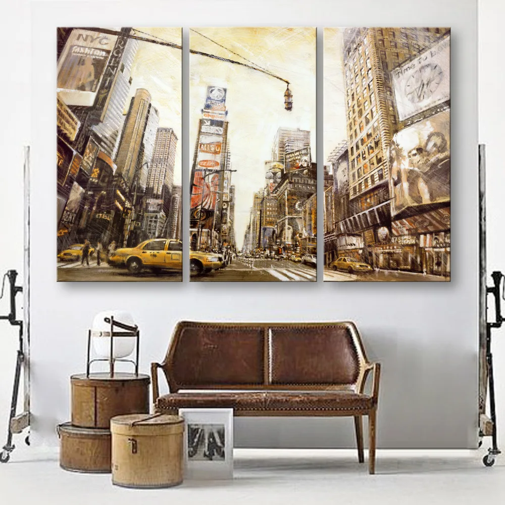 3 Шт. Холсте Нью Йорк Город Украшения Дома Современные живопись Home Decor На