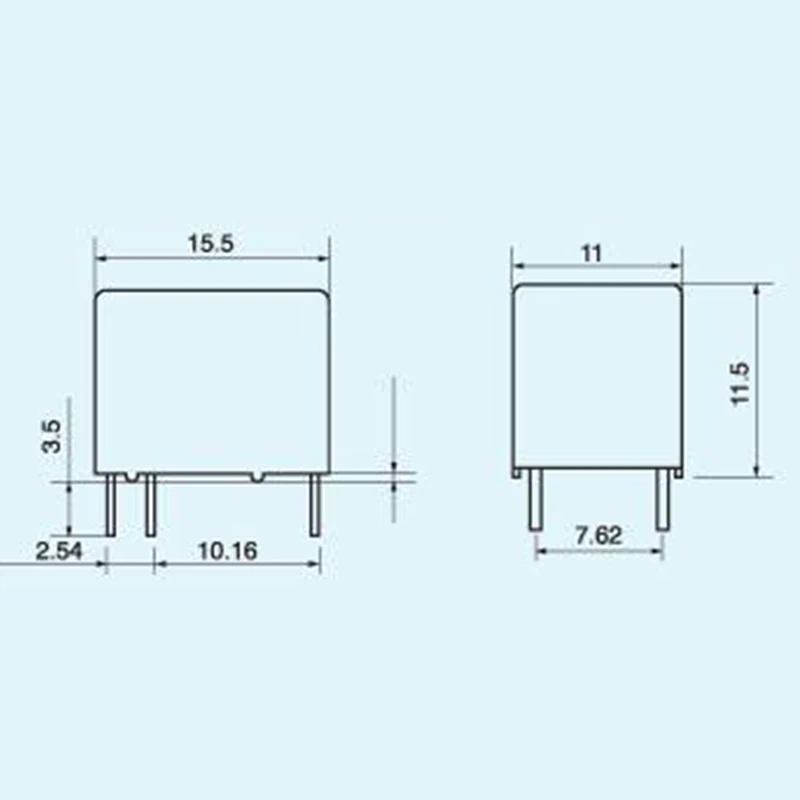 20 шт. миниатюрное реле печатной платы 6 контактов Мини постоянного тока 3 в 5 9 12 В JRC