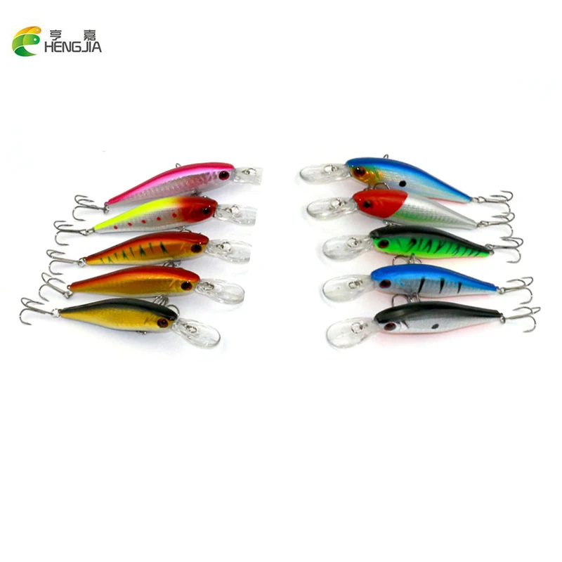 

10pcs/set Wobblers Minnow 10.5cm 9.5g Floating Artificial Fishing Baits Hard Lure Swimbait Trout Fishing Lures Crankbait Minnow