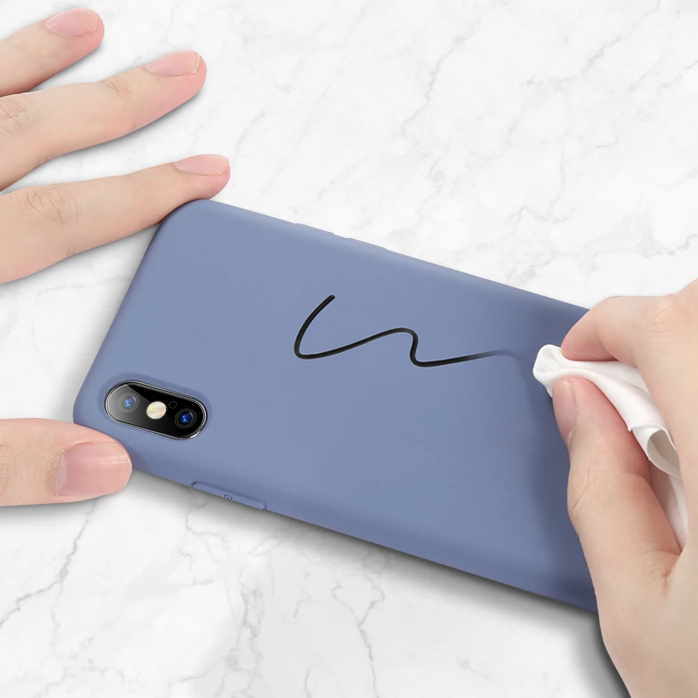Оригинальный мягкий чехол из жидкого силикона для iPhone XR X XS 6 6s 7 8 защитный ТПУ MAX Plus
