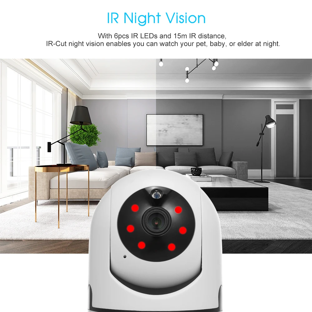 Беспроводная IP камера 1080P Wi Fi с функцией ночного видения|motion detection ip camera|ip camerahd camera