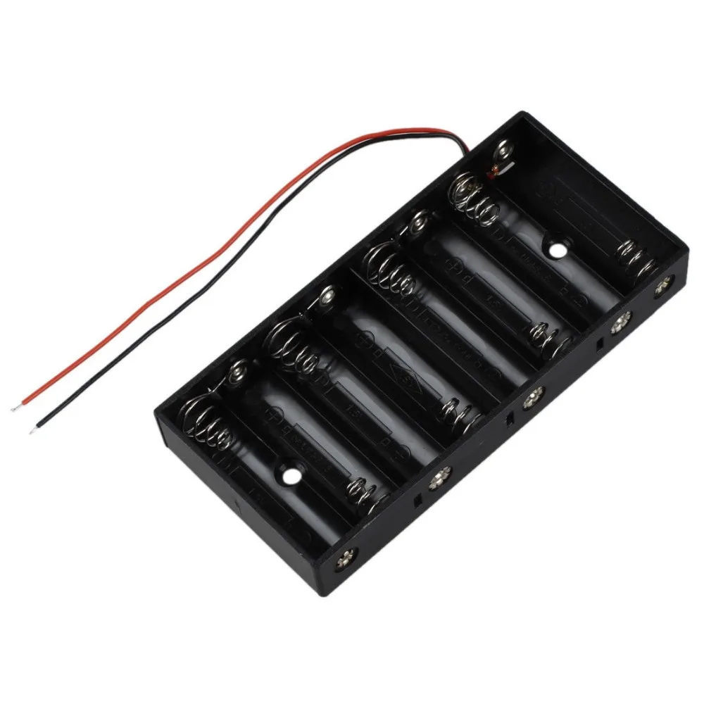 Новый пластиковый 8X1 5 в AA контейнер для хранения аккумуляторов Стандартный 12