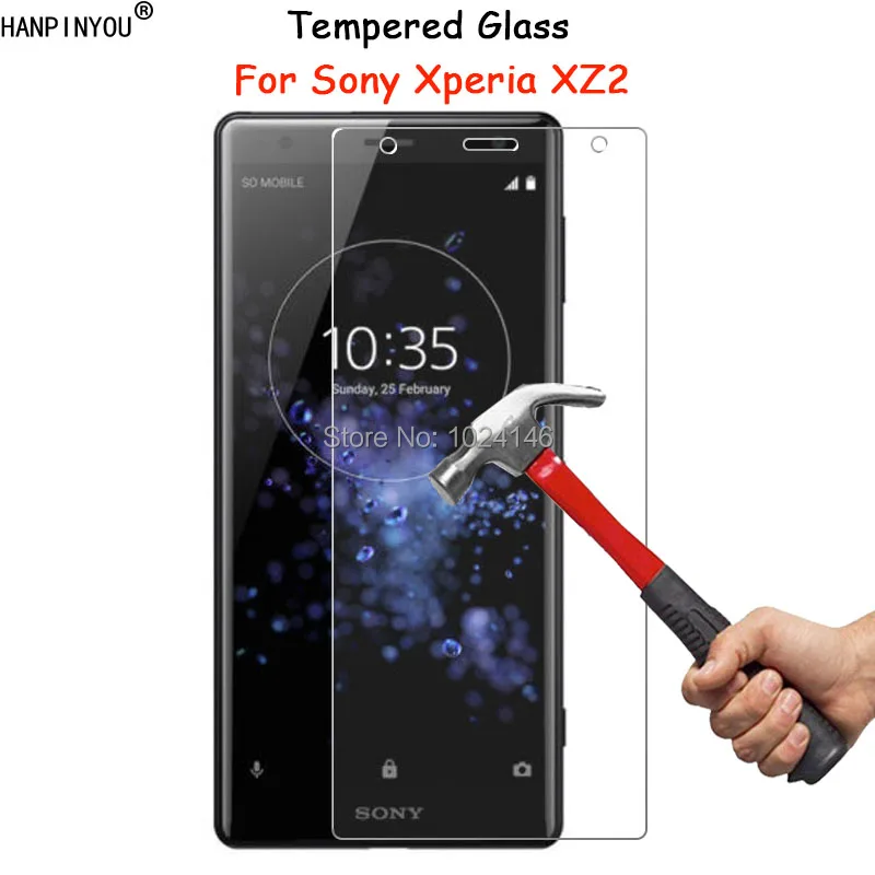

For Sony Xperia XZ2 5.7" Clear Hard Tempered Glass Screen Protector Ultra Thin Explosion-proof Protective Film Toughened Guard