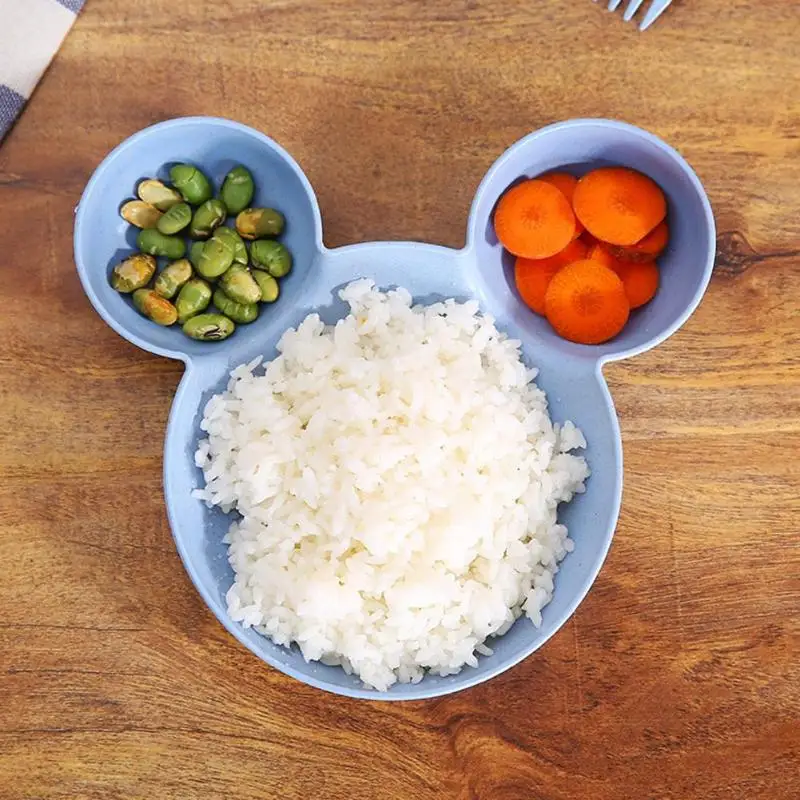 Фото 1 шт. мультяшная мышка Детская миска для риса посуда Ланч бокс кормления