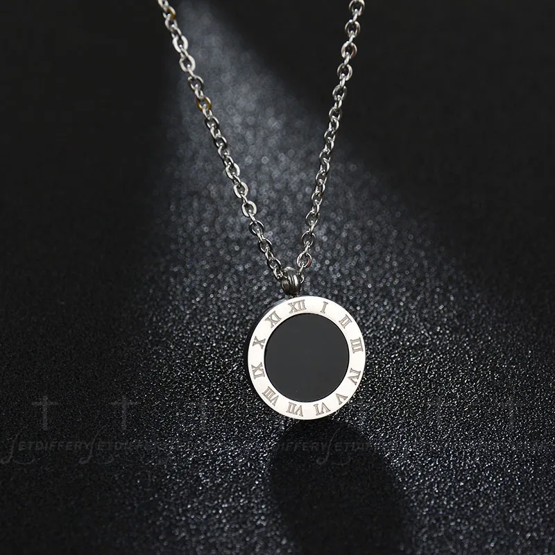 Letdiffery роскошное Золотое римское письмо ожерелье из нержавеющей стали с высокой