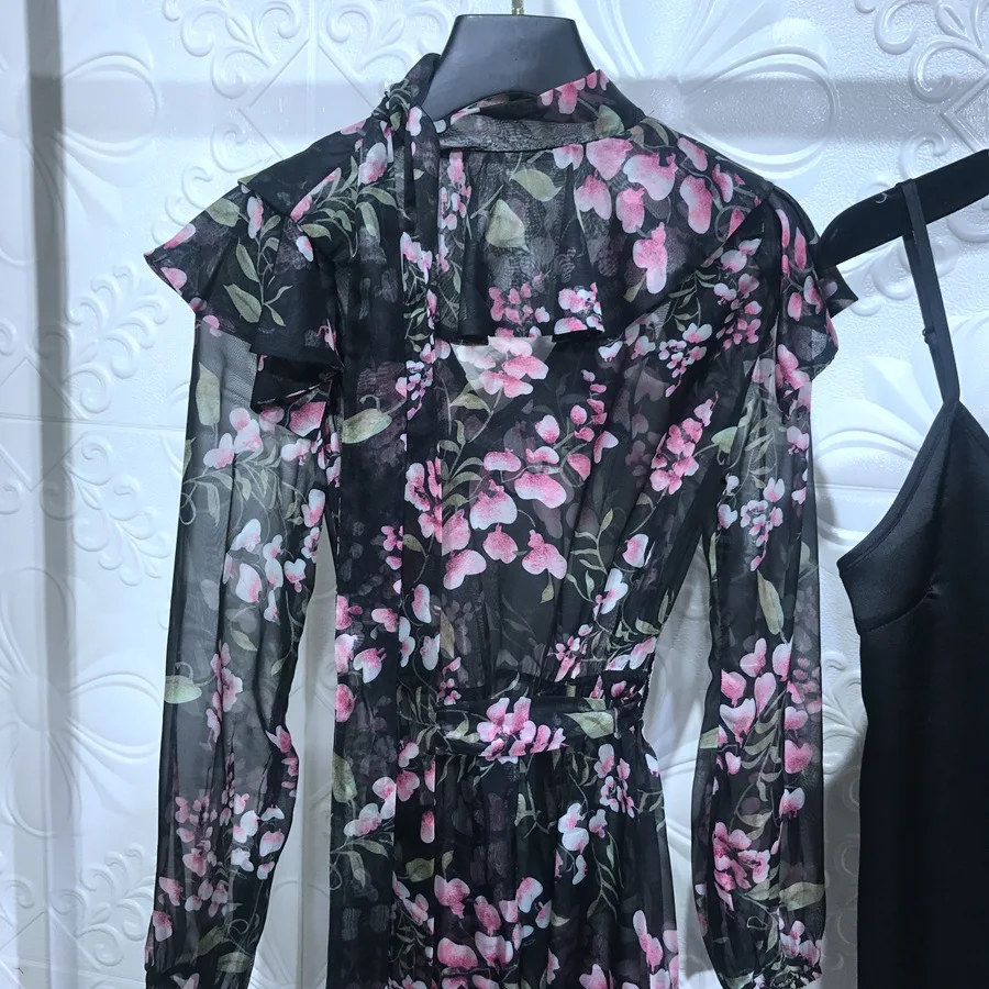 2019 весеннее богемное дизайнерское платье ZIM женское винтажное с цветочным