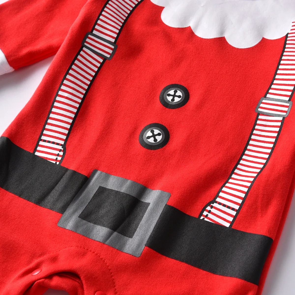 Infant Romper Christmas New Year Costume For Boy Cotton Long Sleeved And Hats Two Pieces Sets Born Baby Clothes |