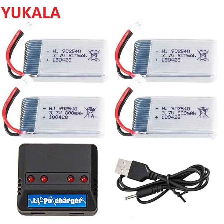 3 7 В 800 мАч LiPo батарея для X5C X5 X5SW RC Drone Quadcopter запасные части батареи | Игрушки и