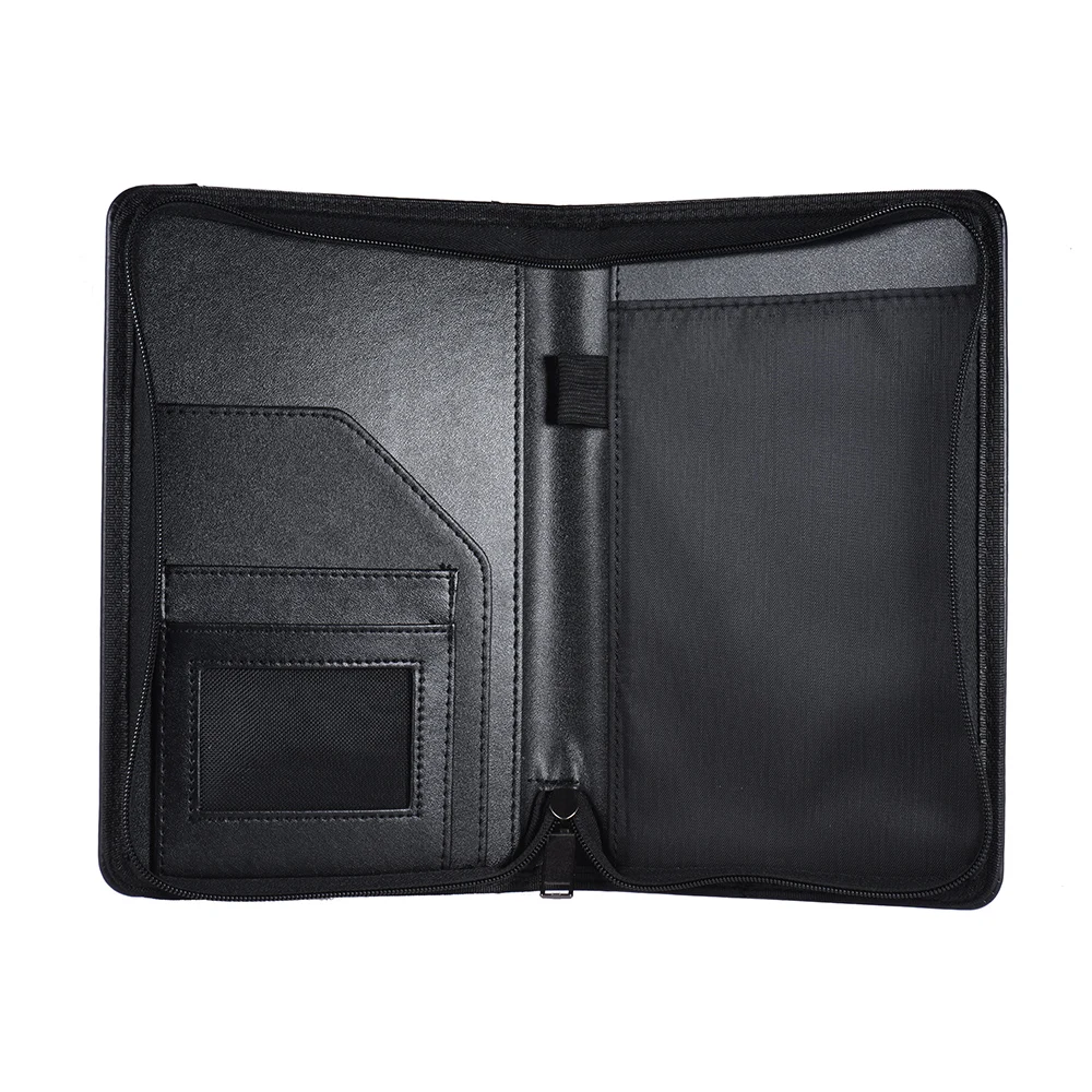 Padfolio Portafolios Portafolio Бизнес Портфель Padfolio папка чехол для документов Органайзер A5 из искусственной кожи офисный Органайзер