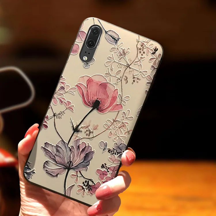 Чехол из ТПУ с 3D тиснением для Huawei Honor View 20 8X 10X 7A 6A 10 Play 9 P30 P20 P9 P10 Pro Lite Mini P Smart Plus Y9 2019