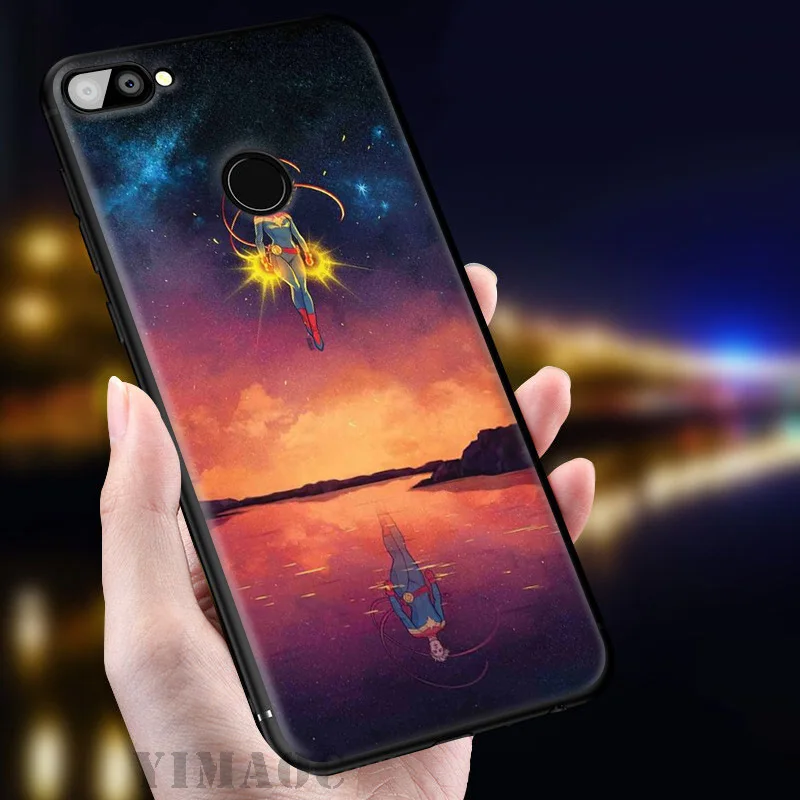 YIMAOC Captain Marvel Soft Case for Huawei Mate 20 10 P30 P20 Pro P10 P9 P Smart Z 2019 &amp Nova 3 3i Lite |