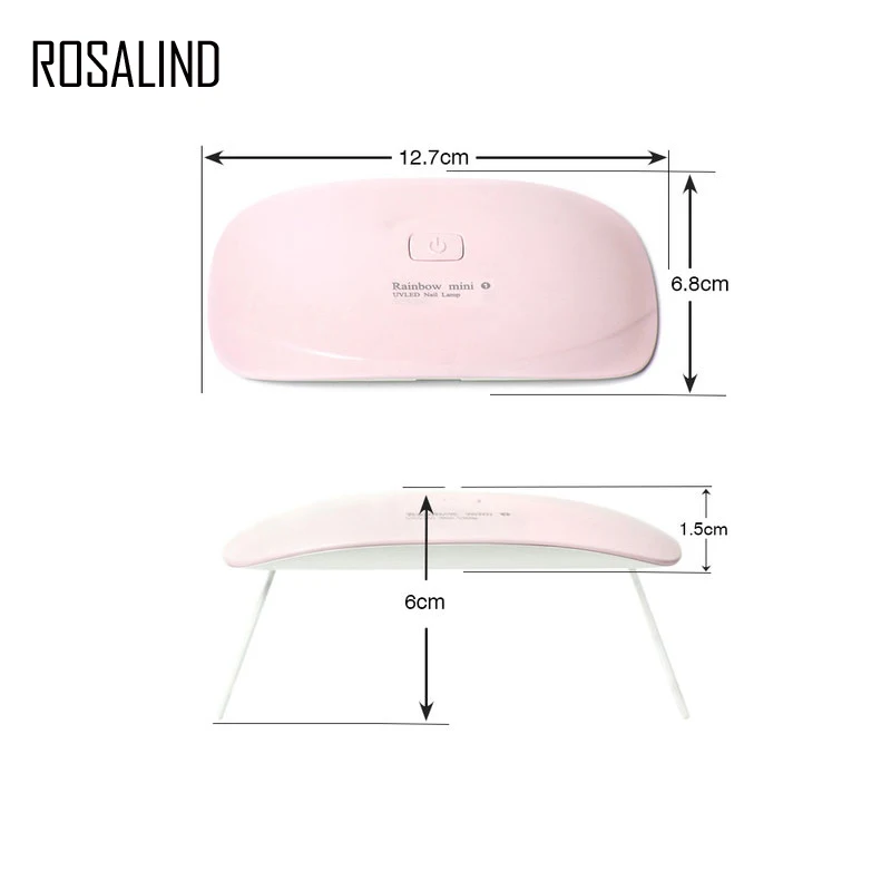 Фена для ногтей ROSALIND светодиодсветодиодный лампа сушки гель лака портативный