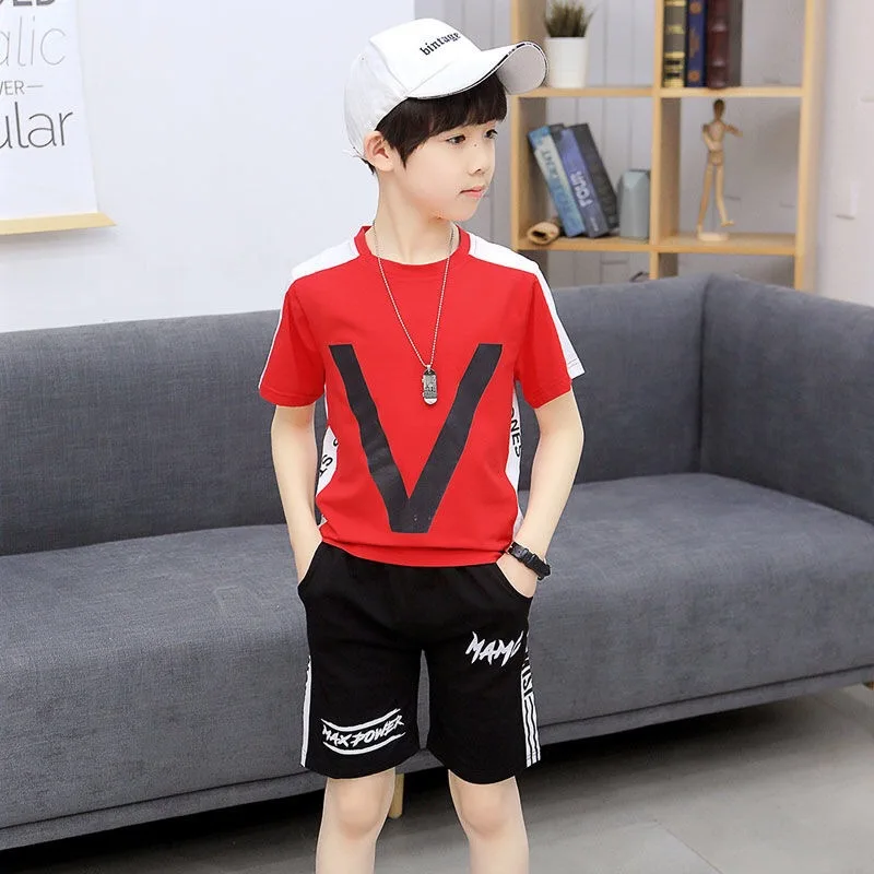 Kids Clothes Tracksuit Suit For Boys Clothing Sets 2019 Summer 2pcs Outfit Children 3 4 5 6 7 8 9 10 Year | Детская одежда и обувь