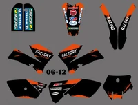 new 0394 orangeblack team graphicsbackgrounds decals stickers kits fit for sx85 2006 2007 2008 2009 2010 2011 2012