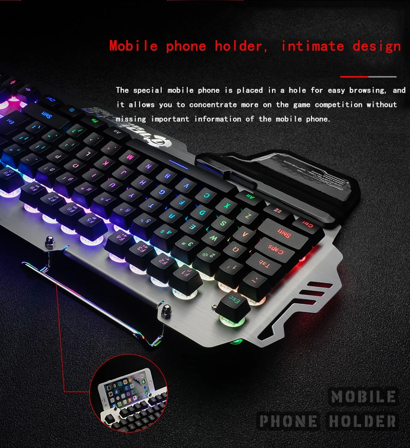 PK-900 RGB с подсветкой Проводная игровая клавиатура прозрачный переключатель Механическая-аналогичная Эргономическая клавиатура для ПК