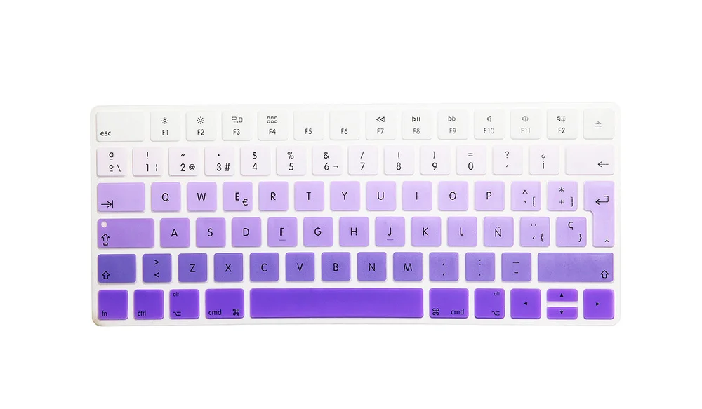 Силиконовый чехол-накладка для клавиатуры Apple новая Magic Keyboard 2 Испанская версия