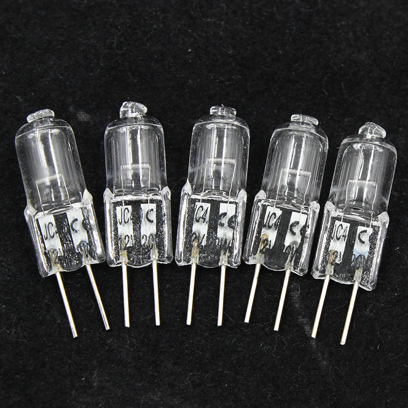 Quadruple 100pcs G4 Halogen Blubs 12V 10W 20W Lamp Beads Lighting Conventional 0.7MM Pin Crystal Light | Лампы и освещение