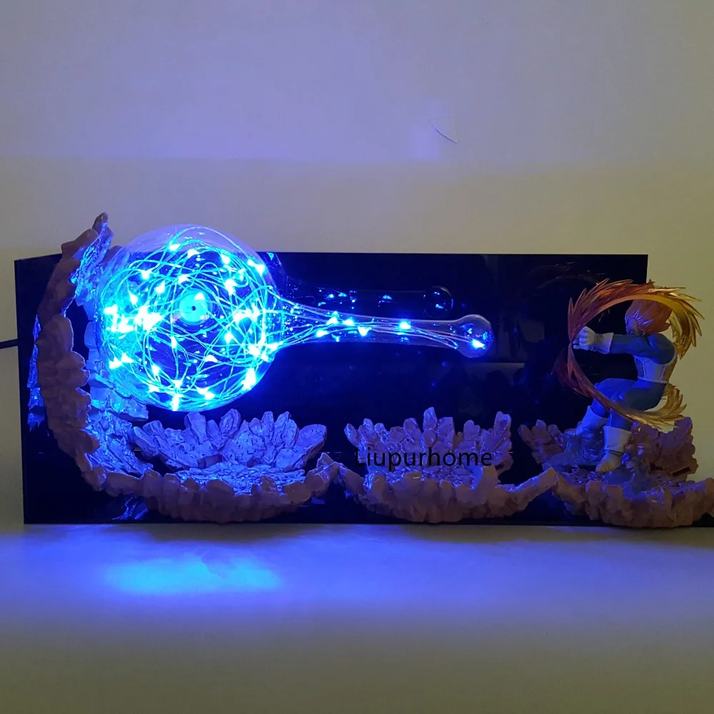 Dragon Ball Z Vegeta Led Kamehameha осветительная лампа, лампа Dragon Ball Super Vegeta DBZ, настольная лампа, светодиодные ночники, домашний декор