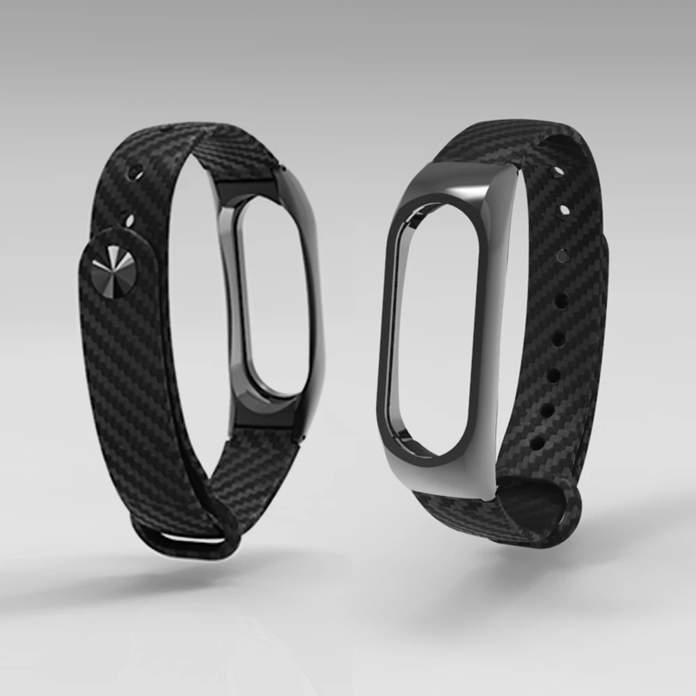 Для Xiao mi band 2 браслет TPE углеродного волокна Текстура спортивный силиконовый